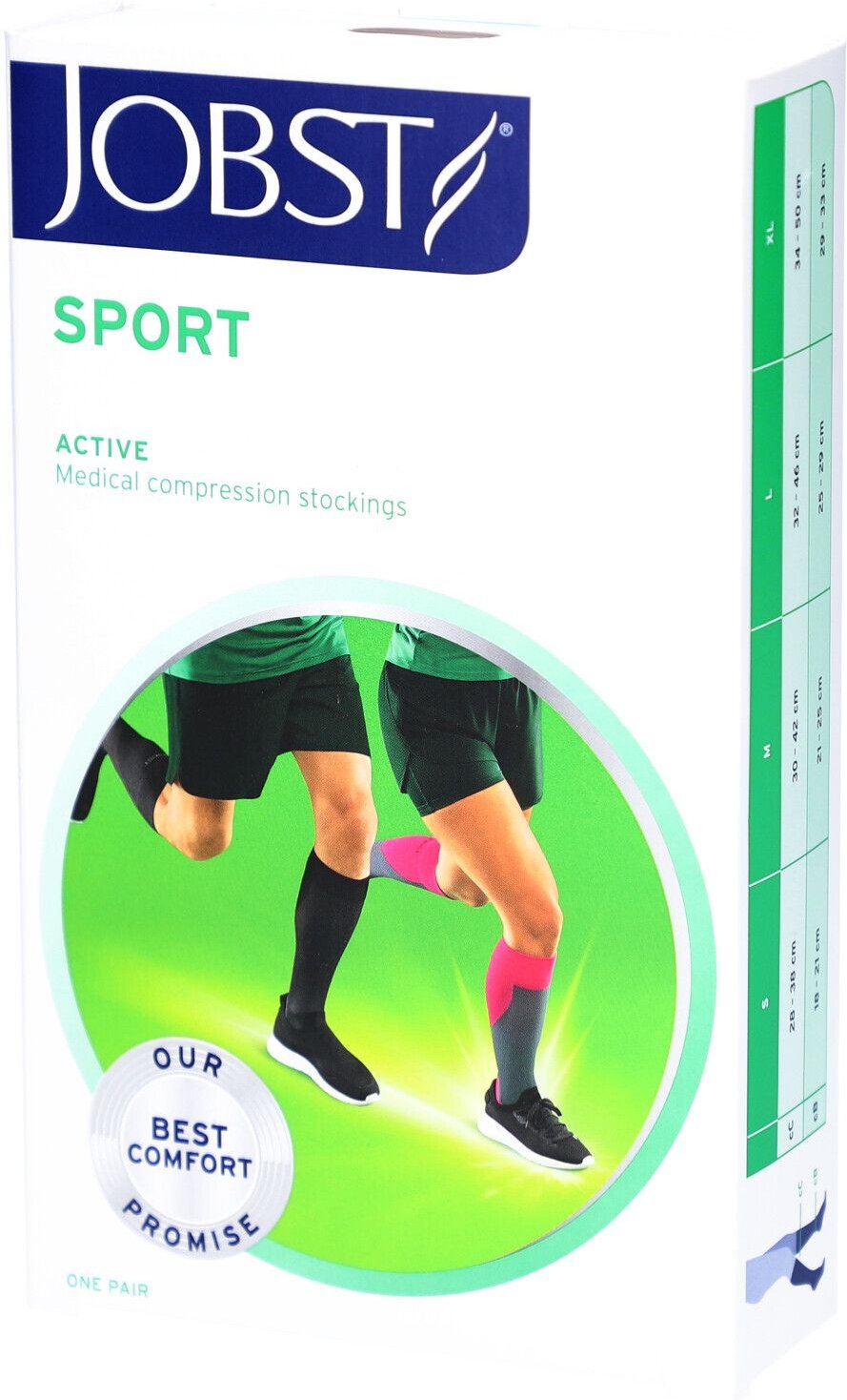 Jobst Sport Compressiekousen 15-20 AD Zwart Large 7528972 1 St Strümpfe