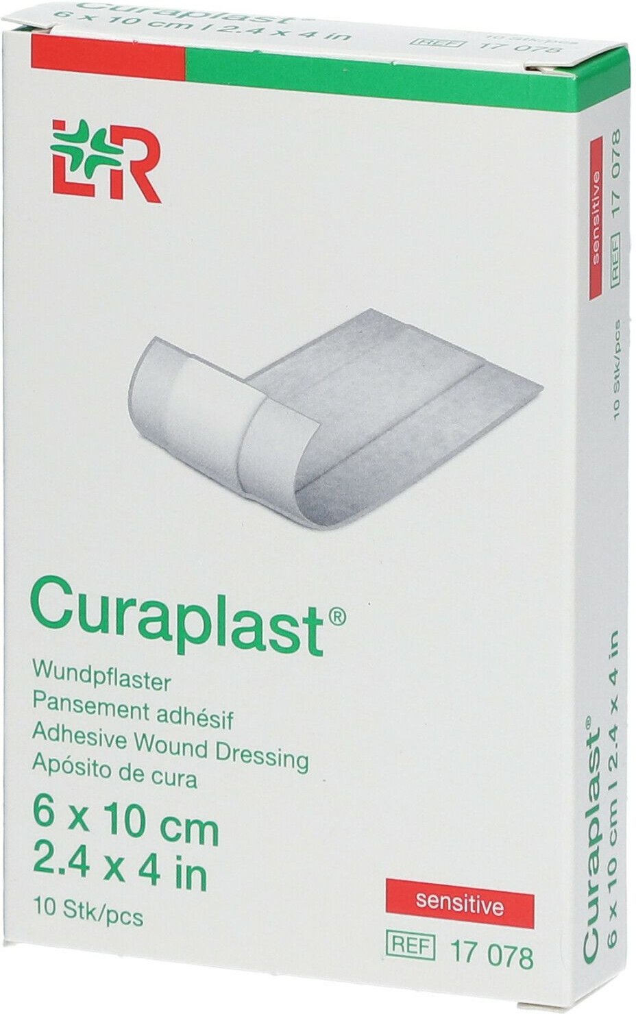 Curaplast Wundschnellverb.sensitiv 6x10 cm 1 m 10 St Pflaster