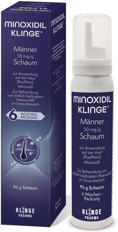 Minoxidil Klinge Männer 50 mg/g Schaum 95 g