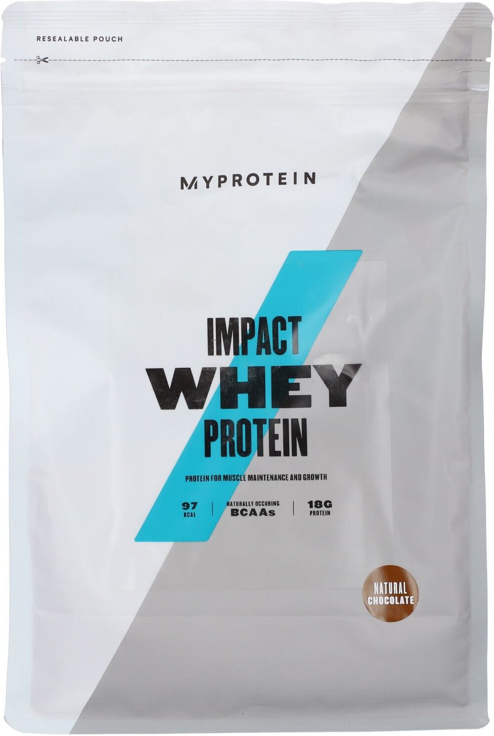 MyProtein Impact Whey Protein, Natural Chocolate, Pulver 1000 g Puder