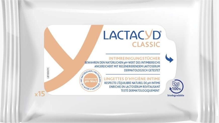 Lactacyd Classic Intimreinigungstücher 15 St Tücher