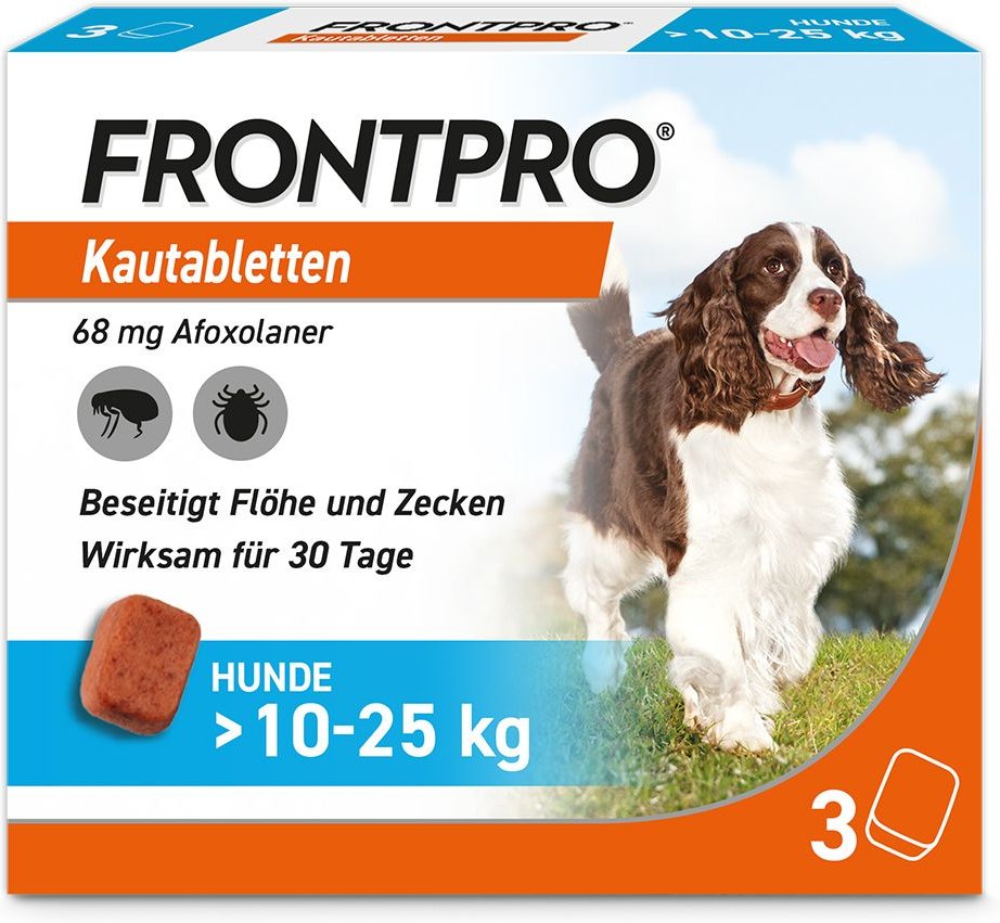 Frontpro 68 mg Kautabletten f.Hunde >10-25 kg 3 St
