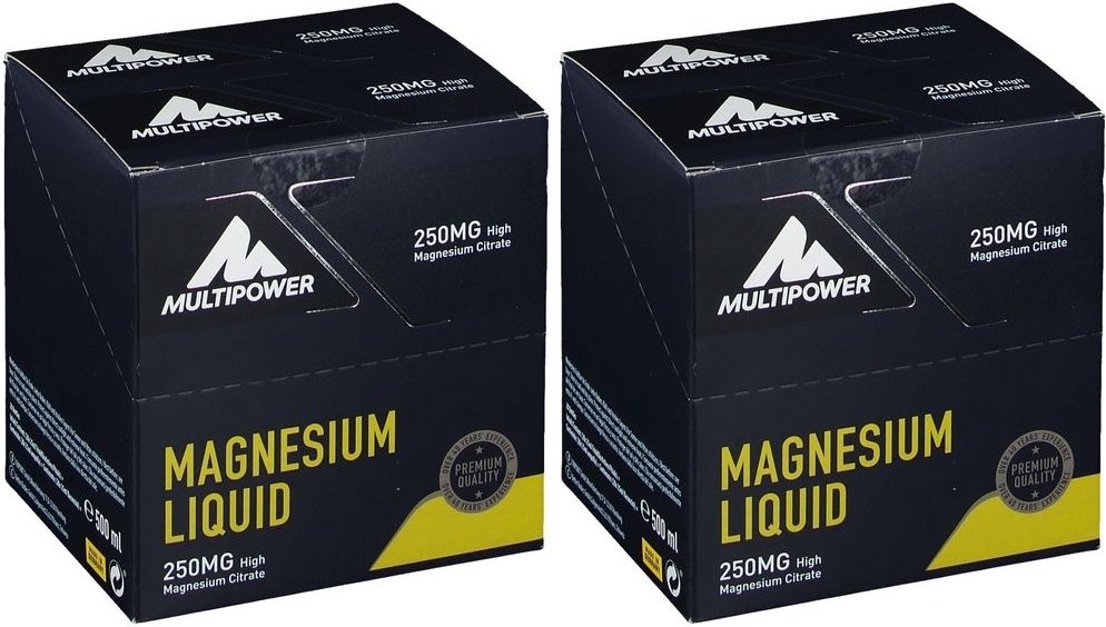 2x Multipower Magnesium Liquid 250 mg 2x20x25 ml Ampullen