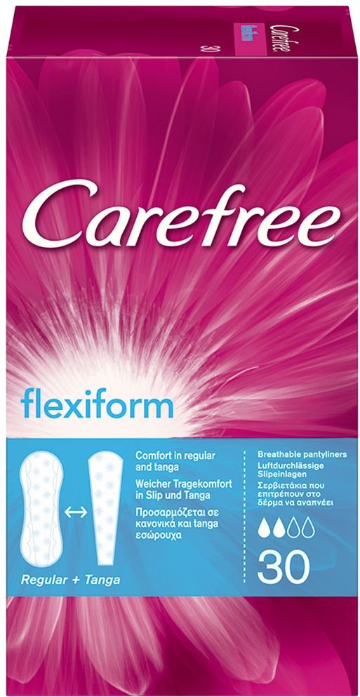 Carefree flexiform white Slipeinlagen 30 St Einlagen