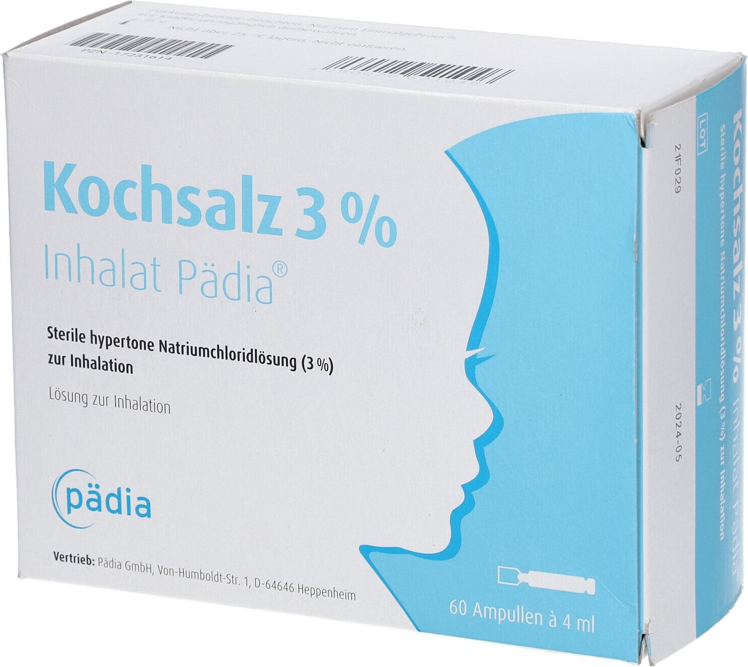 Thumbnail - Kochsalz 3% Inhalat Pädia Ampullen 60x4 ml Inhalationsampullen
