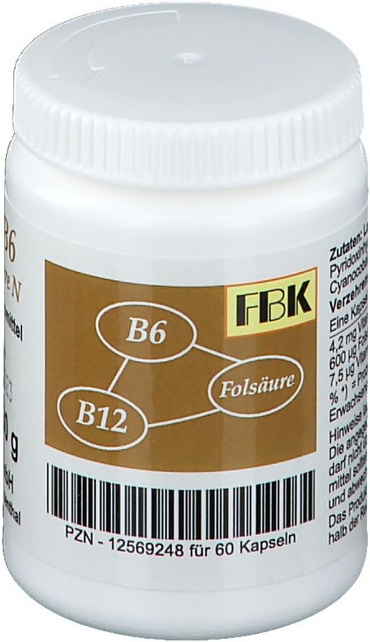 Vitamin B6 + B12 + Folsäure N Kapseln