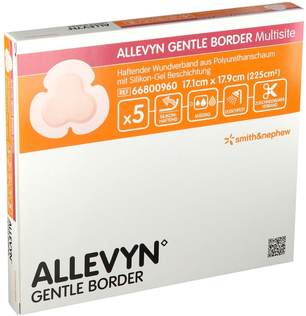 Allevyn Gentle Border Multisite 17,1x17,9 cm SV sk 5 St Verband