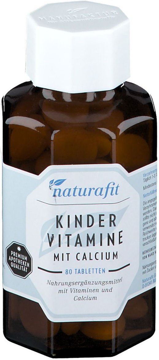 Naturafit Kindervitamine mit Calcium Lutschtabletten