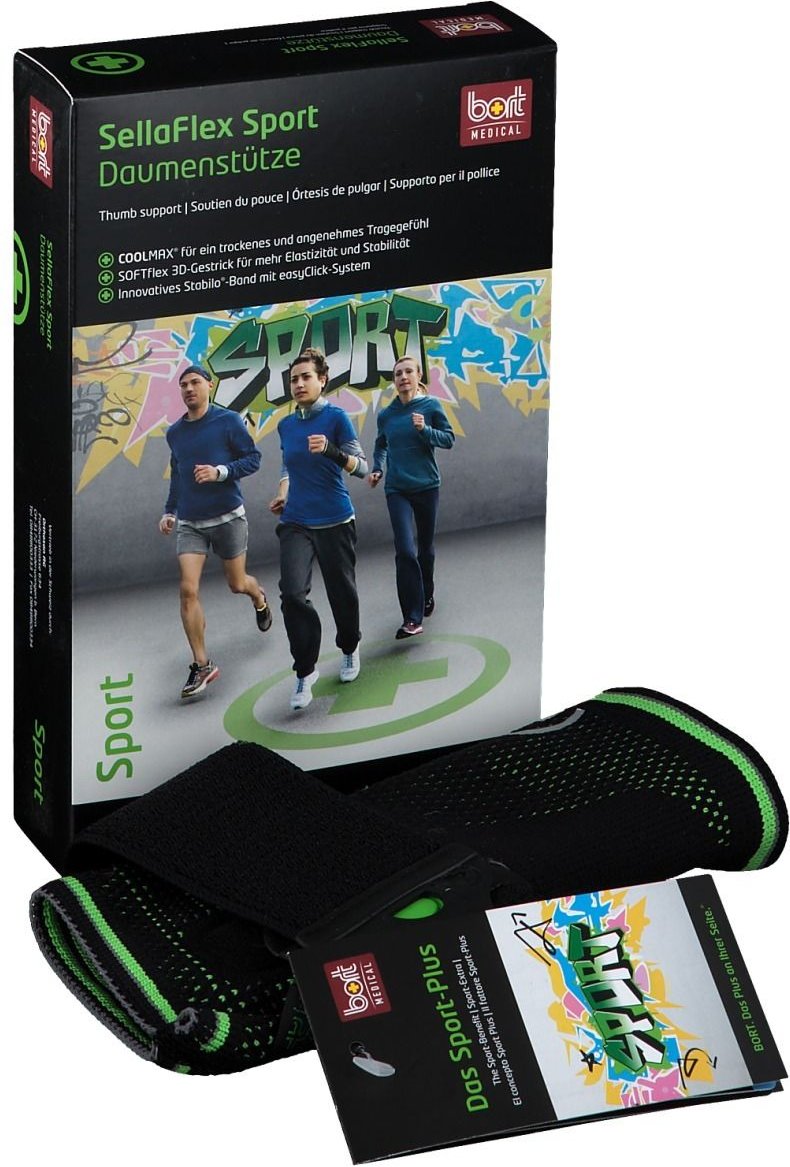 Bort SellaFlex Daumenstütze Sport XL schwarz-grün 1 St Bandage(s)