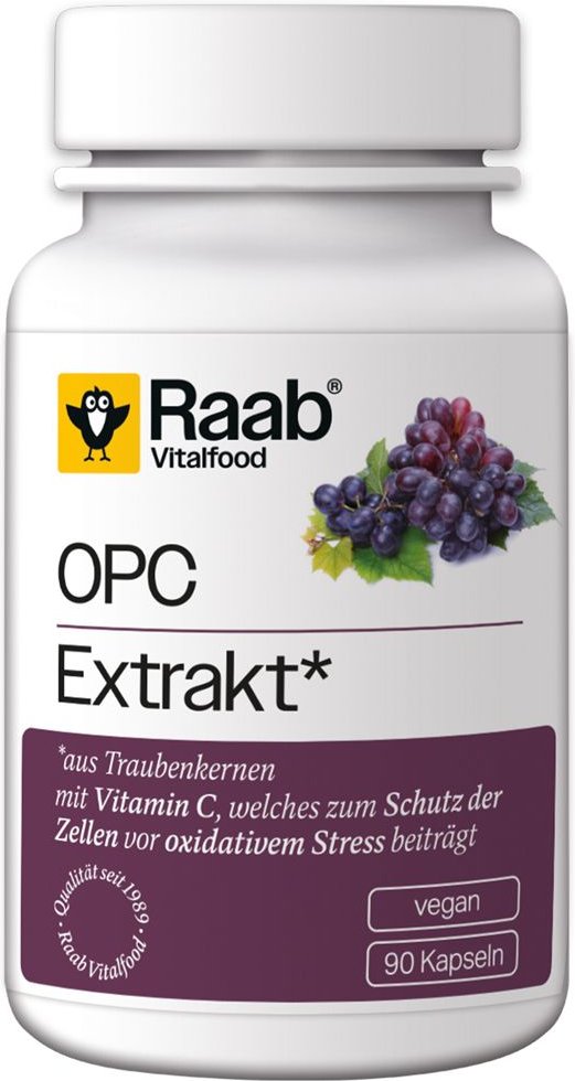 Raab Vitalfood OPC Extrakt Kapseln Bio 90 St