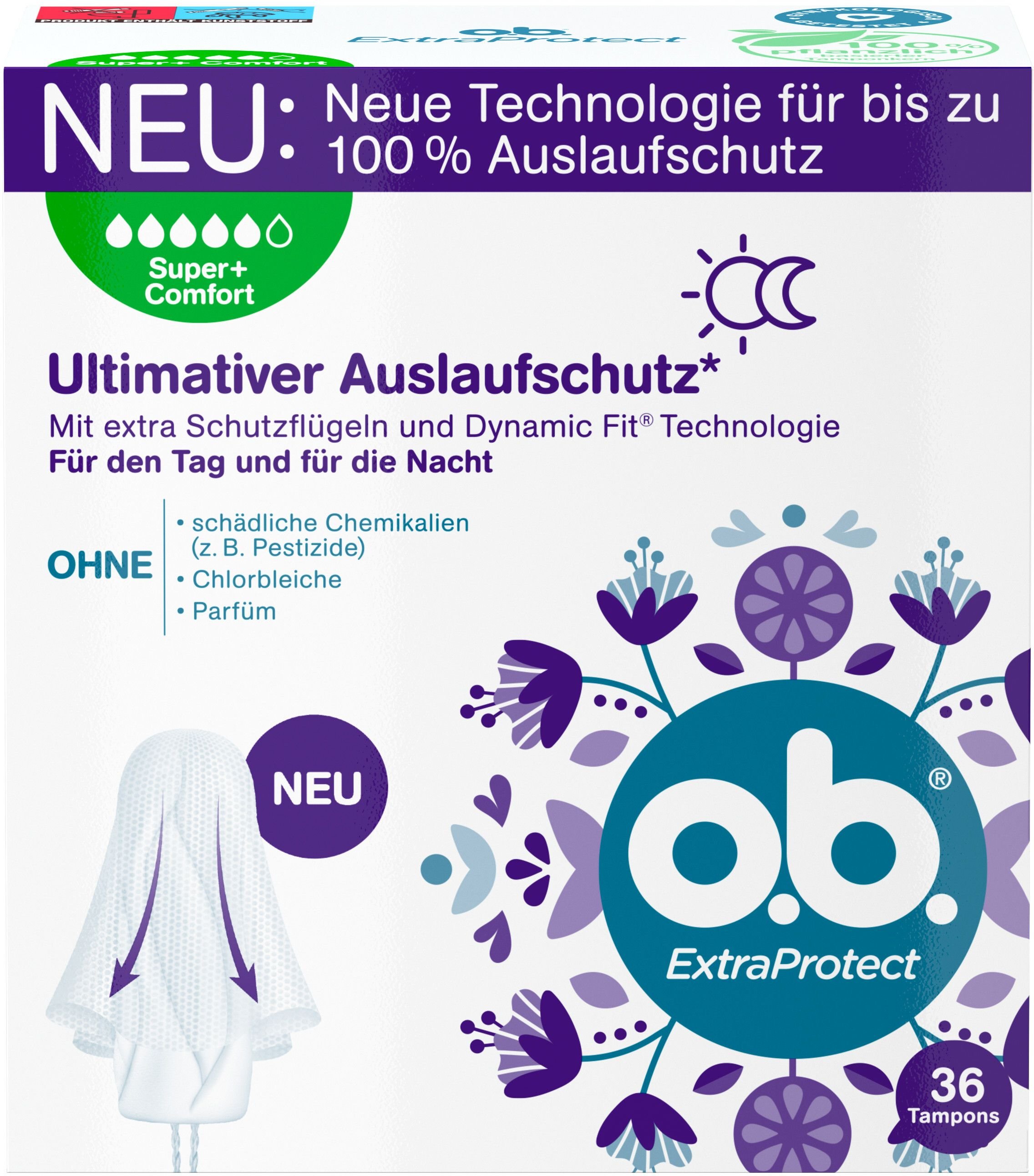 O.b. Tampons ExtraProtect super plus comfort 36 St Tampon