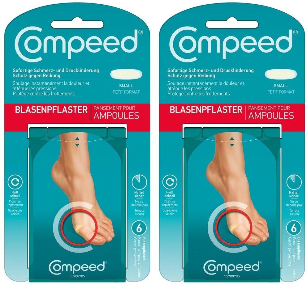 Compeed Blasenpfl Small x2 2x6 St Pflaster