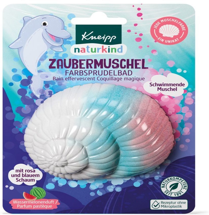 Kneipp naturkind Zaubermuschel Farbsprudelbad 85 g Salz