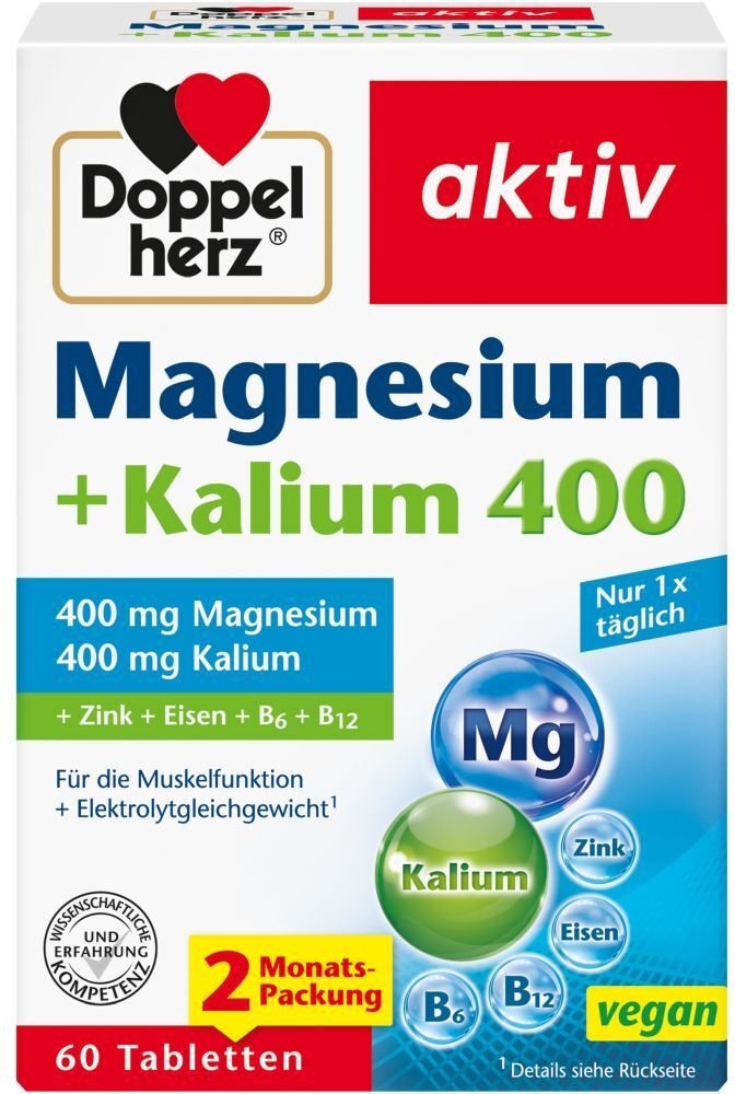 Doppelherz Magnesium+Kalium Tabletten 60 St