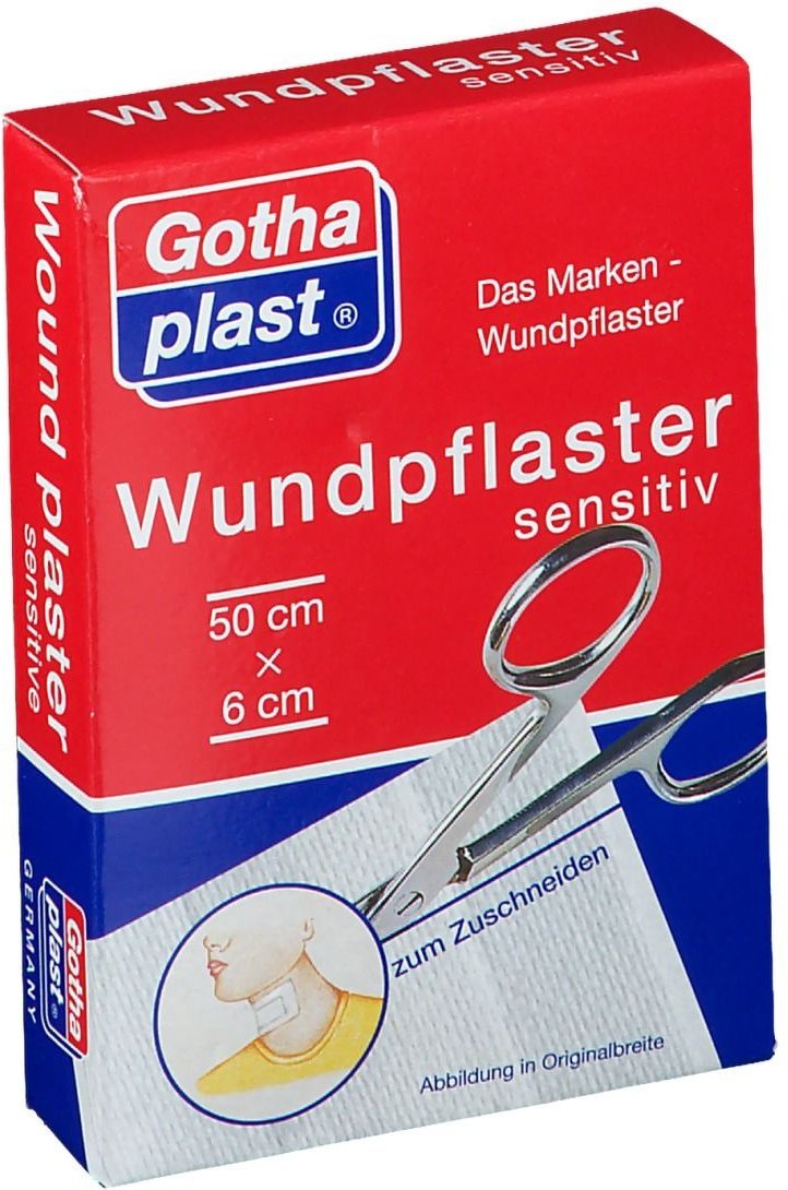 Gothaplast Wundpfl.sensitiv 6 cmx0,5 m geschnitten 1 St Pflaster