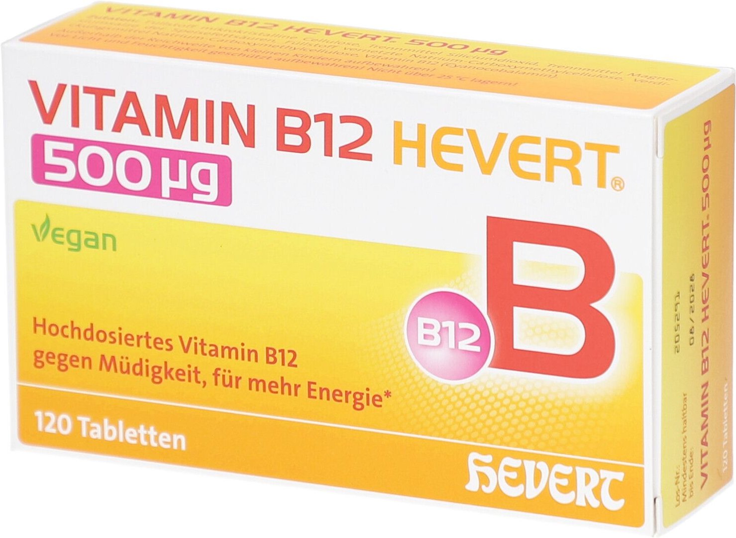 Vitamin B12 Hevert 500 µg Tabletten 120 St