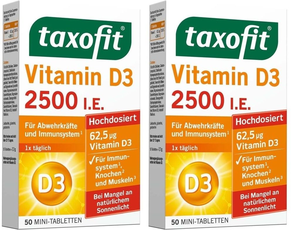Taxofit Vitamin D3 2500 I.e. Tabletten 2x 2x50 St