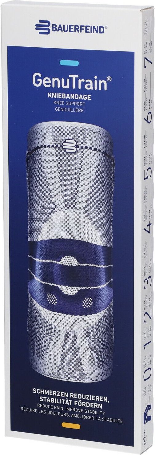 Genutrain Kniebandage Gr.5 schwarz 1 St Bandage(s)