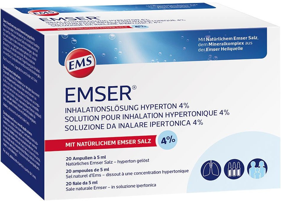 Emser Inhalationslösung hyperton 4% 20x5 ml Inhalationsampullen