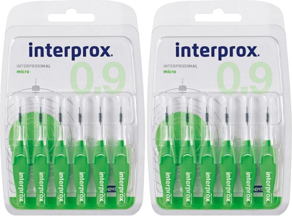 INTERPROx REG Micro Gruen x2 2x6 St Zahnbürste