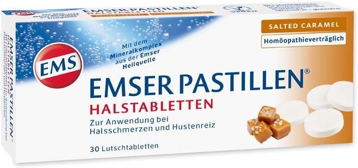 Emser Pastillen Halstabletten salted Caramel 30 St Lutschpastillen