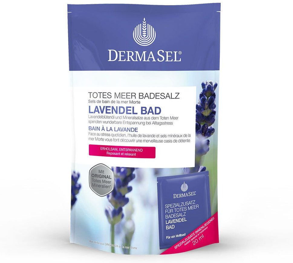 Dermasel Totes Meer Badesalz+Lavendel SPA 1 St Kombipackung