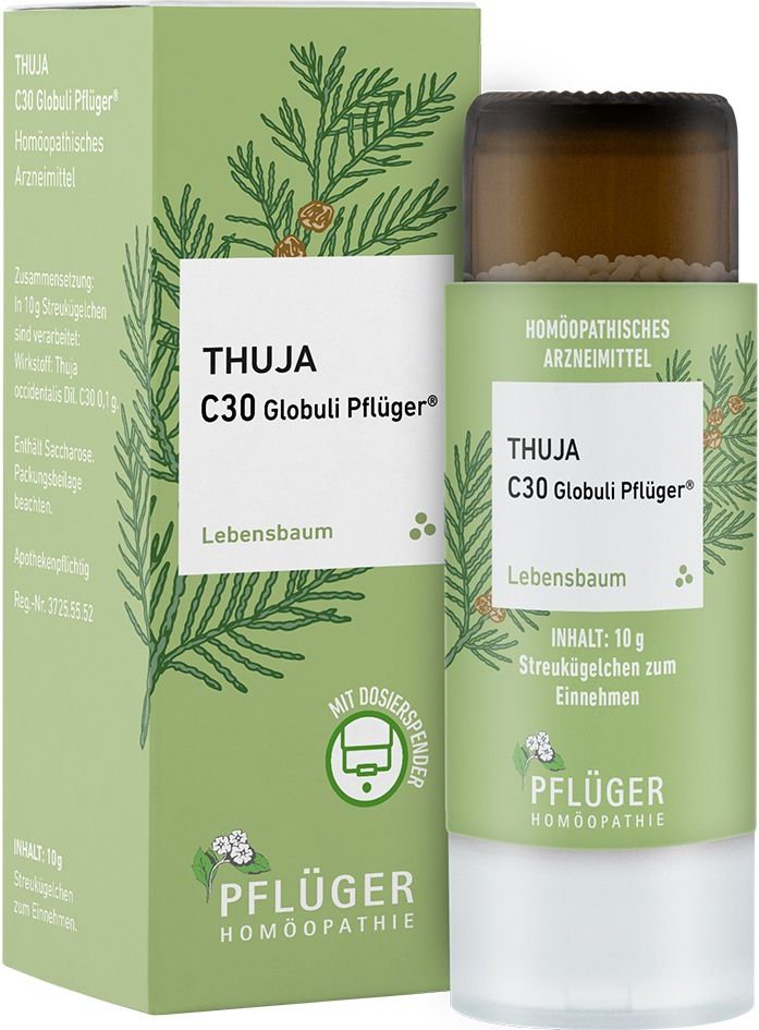 Thuja C30 Globuli Pflüger Dosierspender
