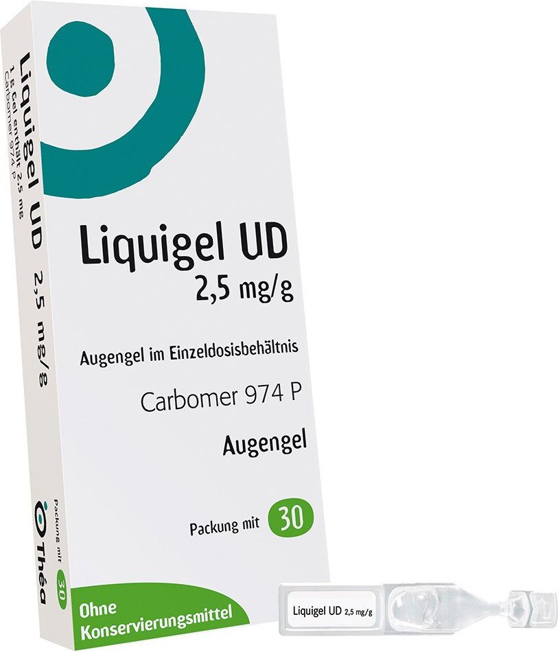 Liquigel UD 2,5mg/g Augengel i.Einzeldosisbeh. 30x0,5 g Einzeldosispipetten