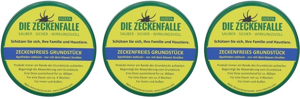 Zeckenfalle Dreierpack 3x1 St
