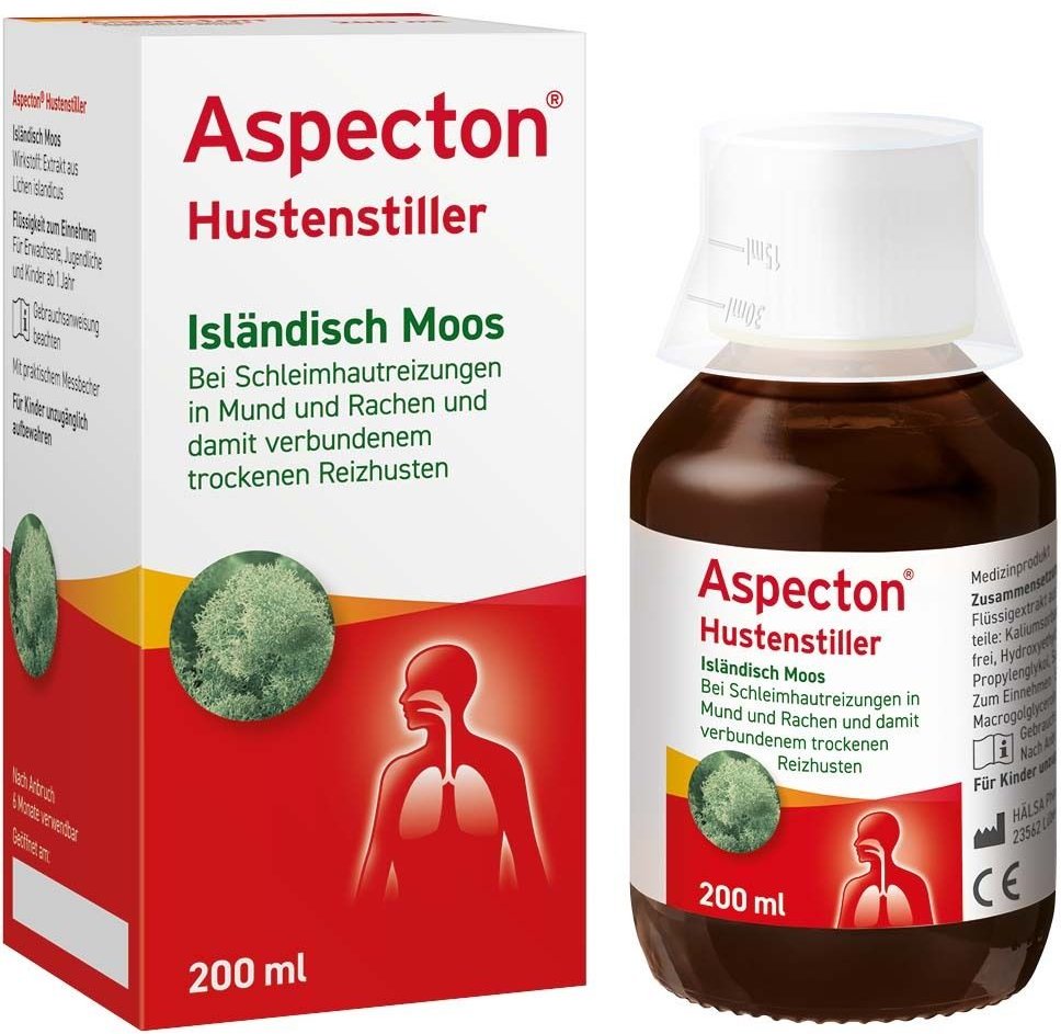 Aspecton Hustenstiller Isländisch Moos Saft 200 ml