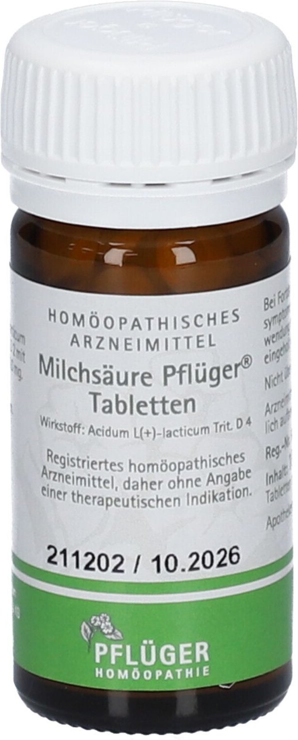 Milchsäure Pflüger Tabletten 100 St