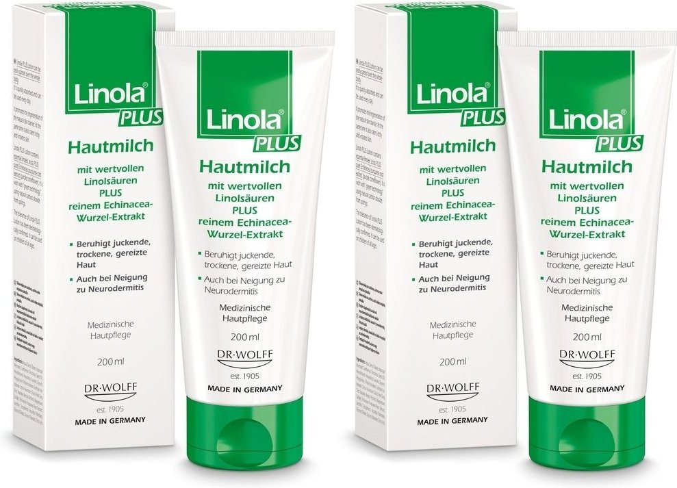 Linola plus Hautmilch 2x 2x200 ml Lotion