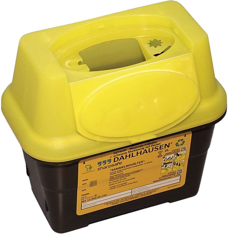 Sharpsafe Abwurfbehälter 2 l green 1 St Sonstige