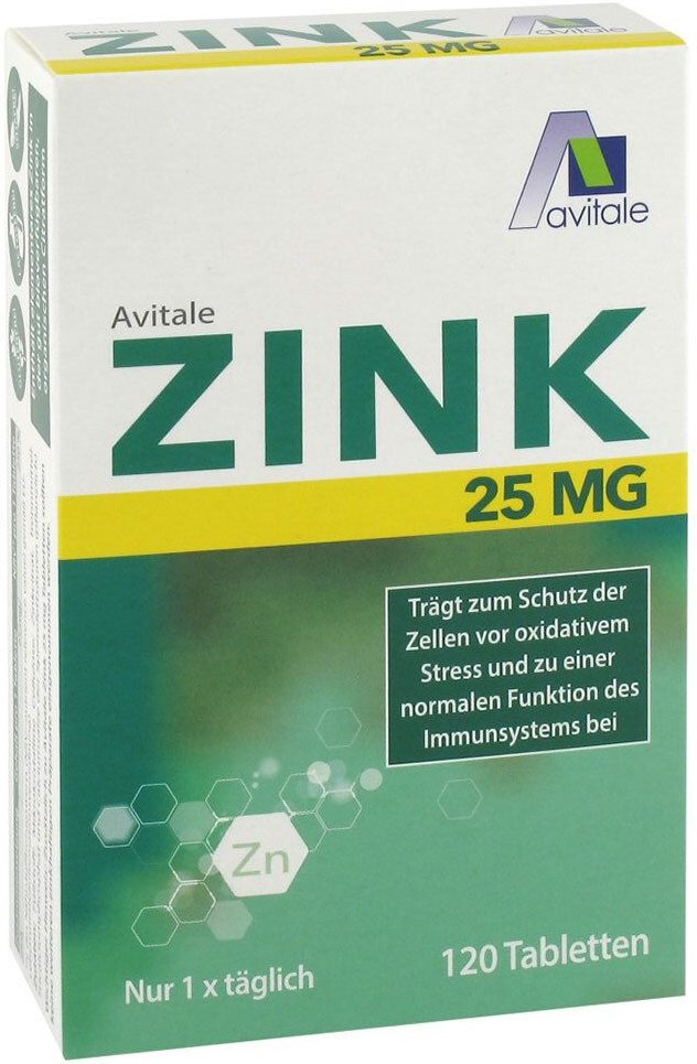 Zink 25 mg Tabletten 120 St