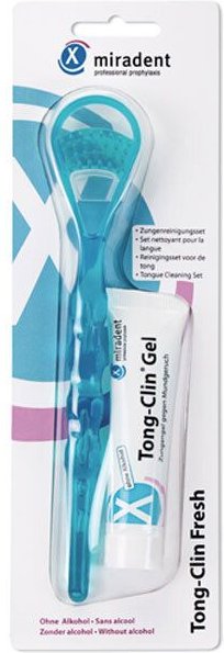 Miradent Tong-Clin fresh Zungenreinigungsset 1 St Kombipackung