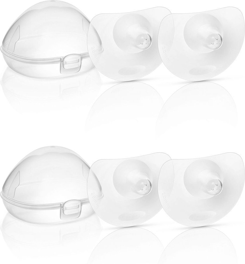 2x Lansinoh Stillhütchen 20 mm 2x2 St Brusthütchen, -hauben, -schalen
