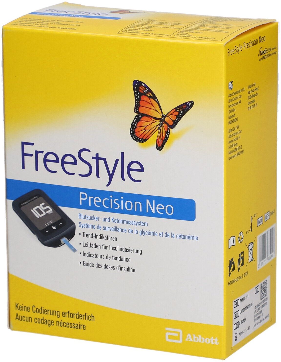 Freestyle Precision Neo BZ-/Ketonmessgerät mg/dl 1 St Gerät