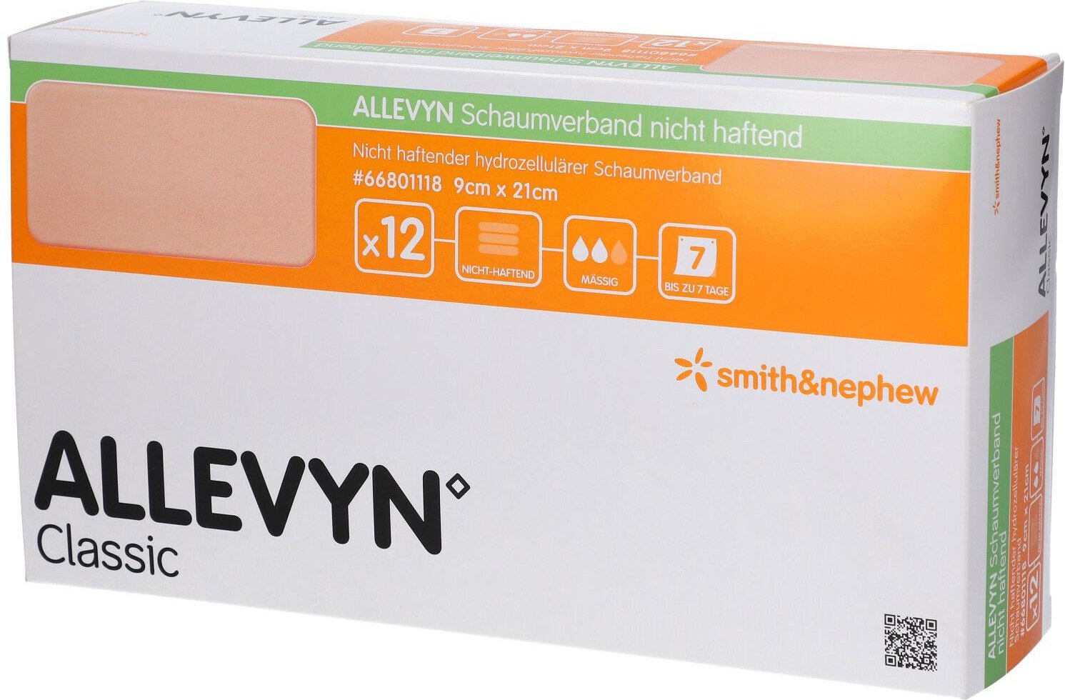 Allevyn Schaumverband 9x21 cm nicht haftend 12 St Verband