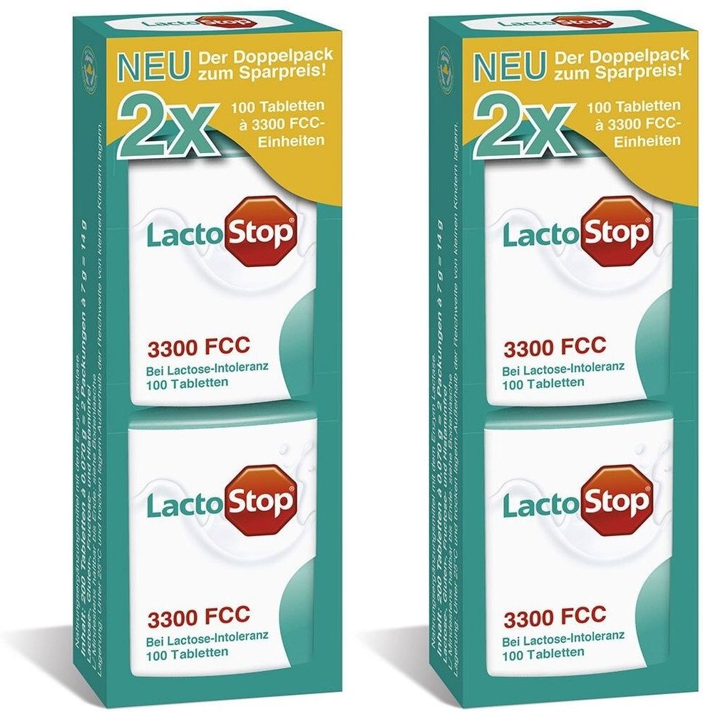 Lactostop 3.300 FCC Tabletten Klickspender Dop.Pa. 2x 2x2x100 St