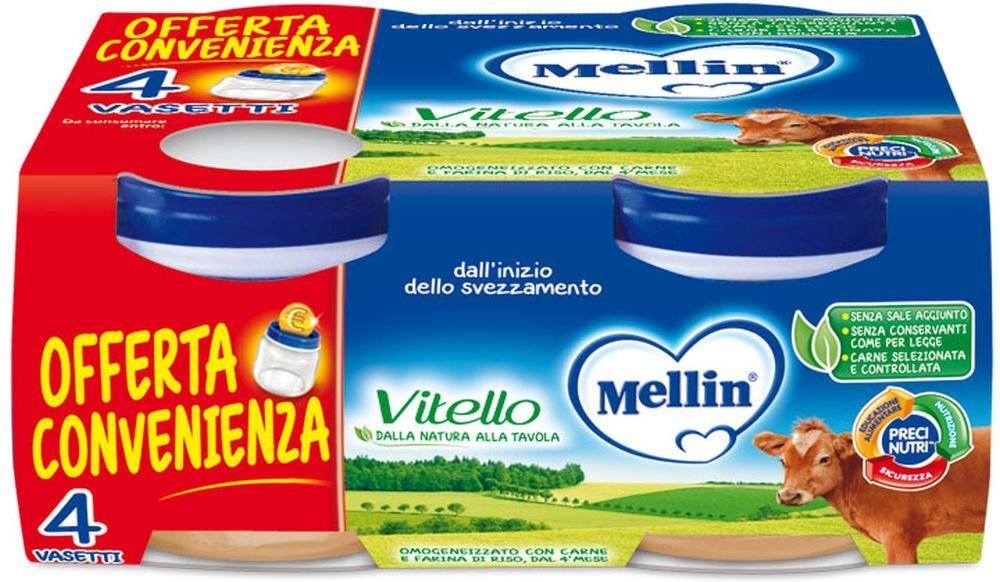 Mellin Omog Vitello 4X80G 4x80 g Brei