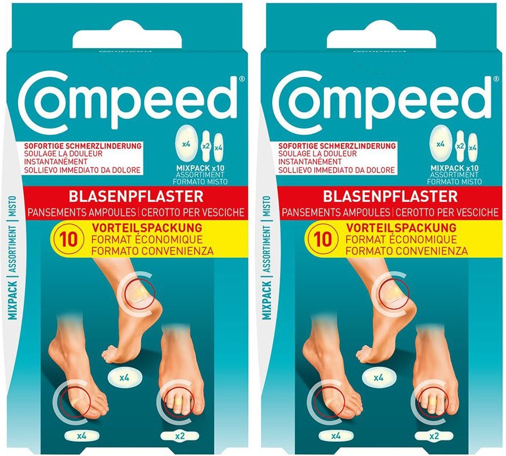 Compeed Blasenpflast Mixpa x2 2x10 St Pflaster