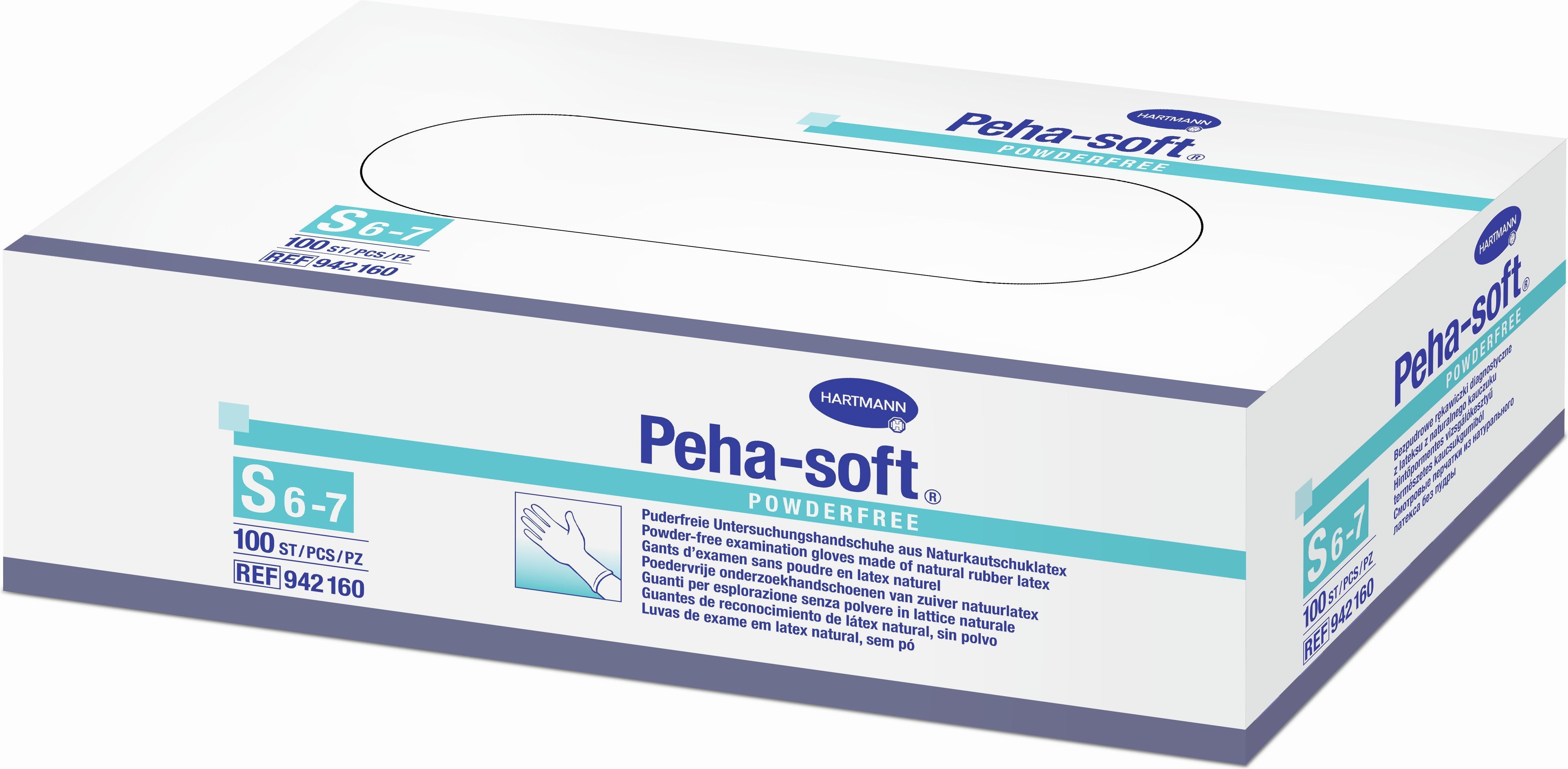 Peha-Soft Latex Unt.Hands.unsteril puderfrei S 100 St Handschuhe