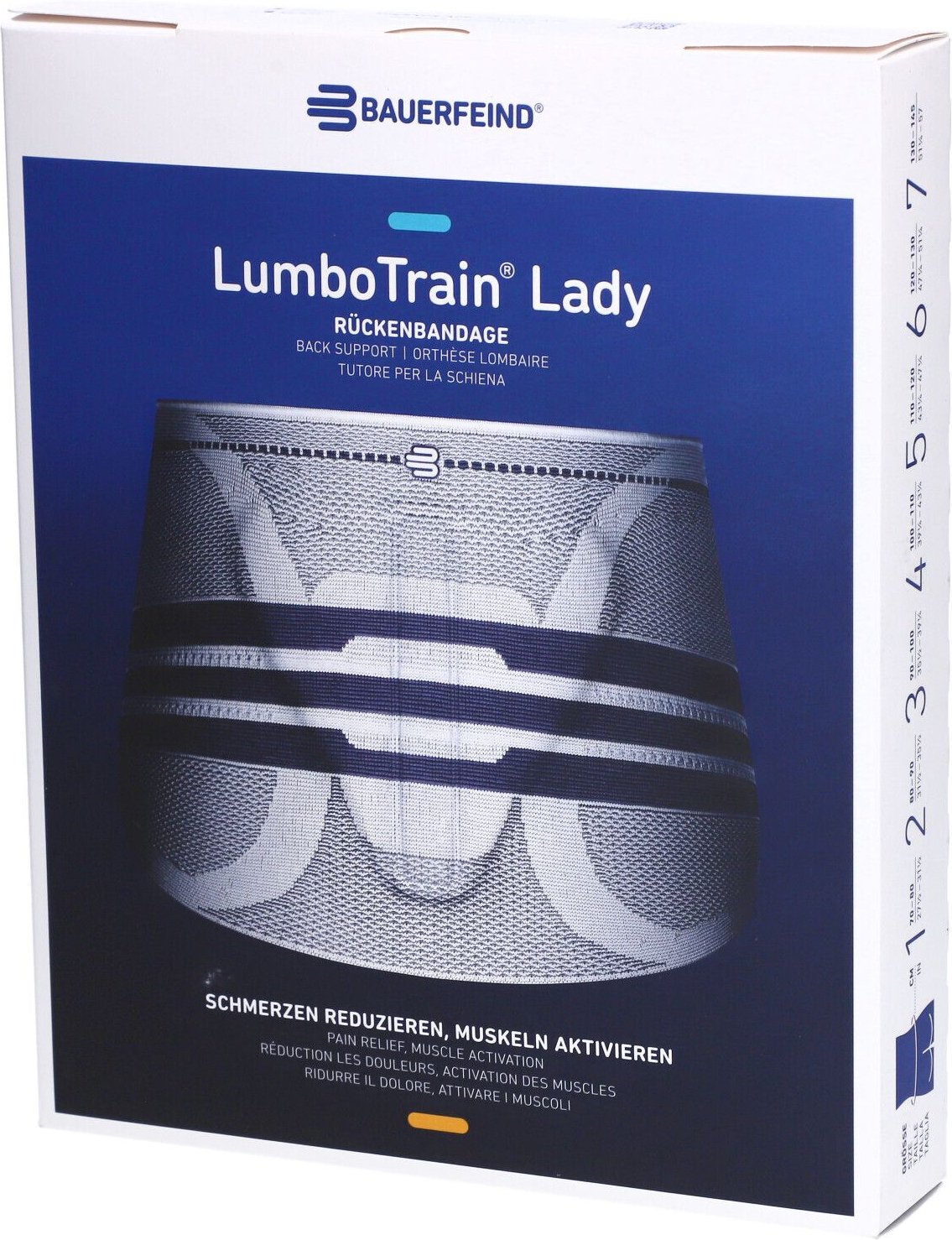 Lumbotrain Lady Aktivbandage Gr4 titan 1 St Bandage(s)