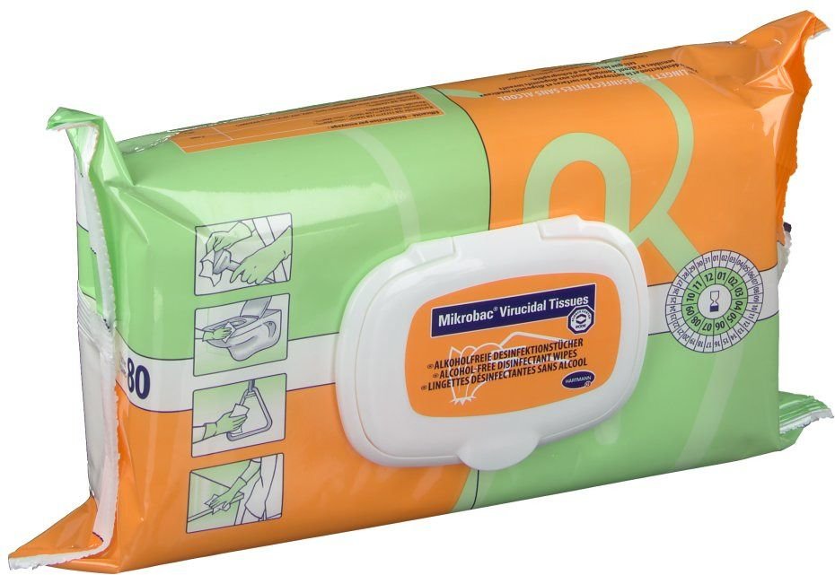 Mikrobac Virucidal Tissues 80 St Tücher