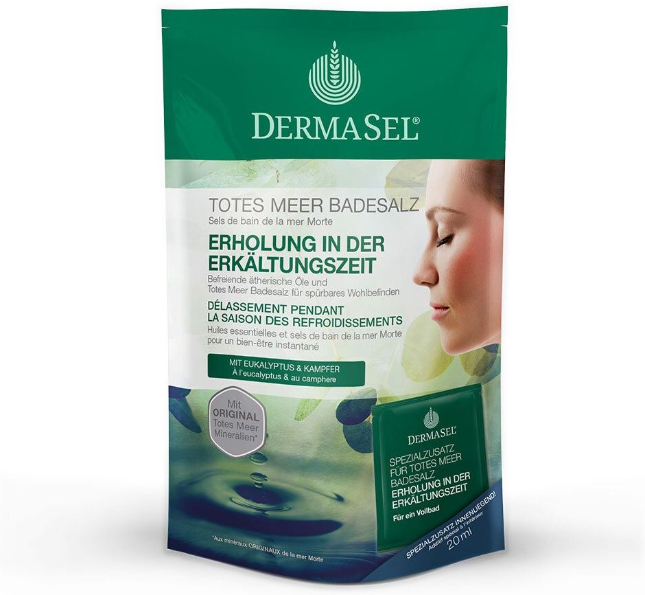 Dermasel Totes Meer Badesalz+Erkältungszeit SPA 1 St Kombipackung