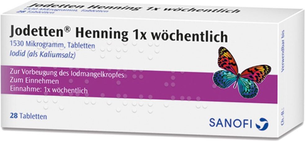 Jodetten Henning 1x wöchentlich Tabletten 28 St