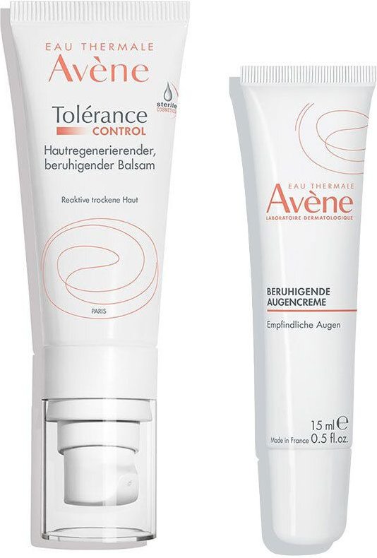 Avène Beruhigende Augencreme + Tolérance Control Balsam Set 1 St