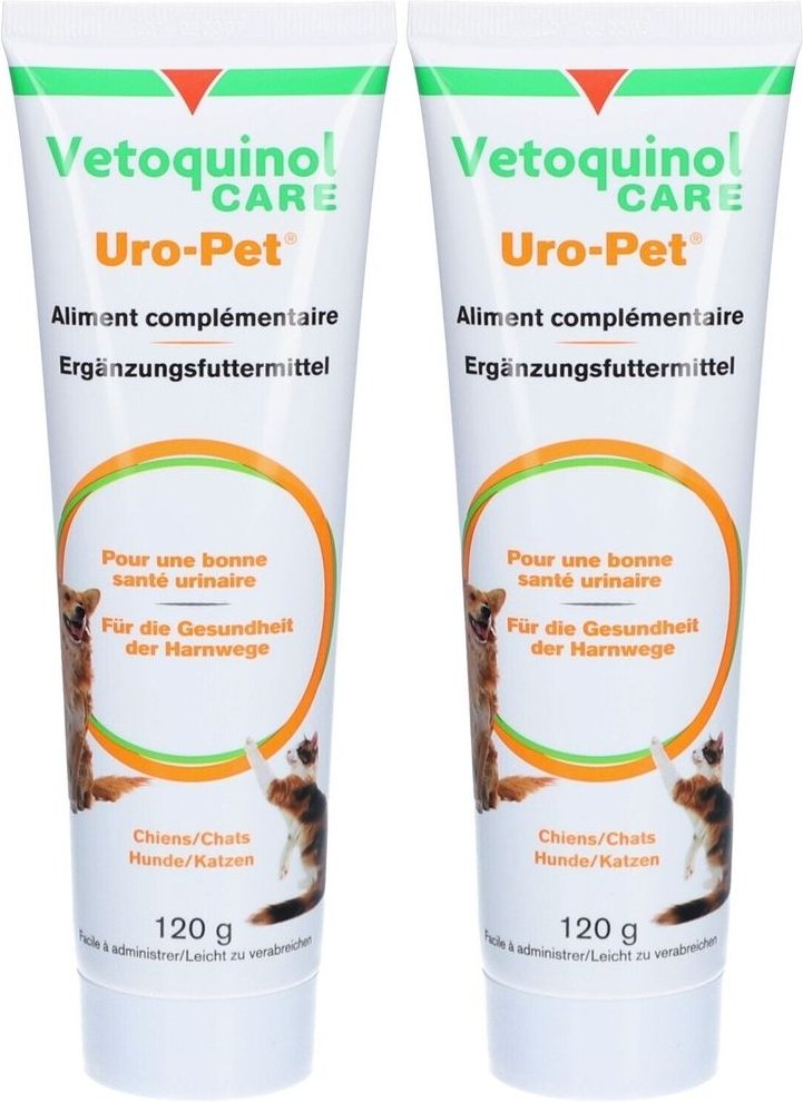 Uro-Pet Erg.Futterm.Gel f.Hunde/Katzen 2x 2x120 g Gel