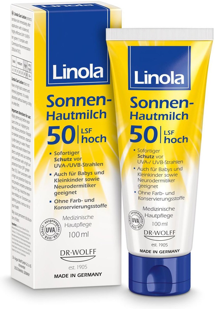 Thumbnail - Linola Sonnen-Hautmilch LSF 50 100 ml Milch