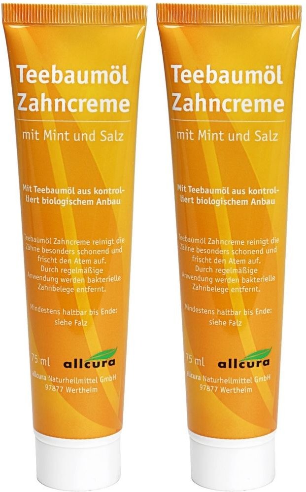 Teebaum Zahncreme x2 2x75 ml Zahnpasta